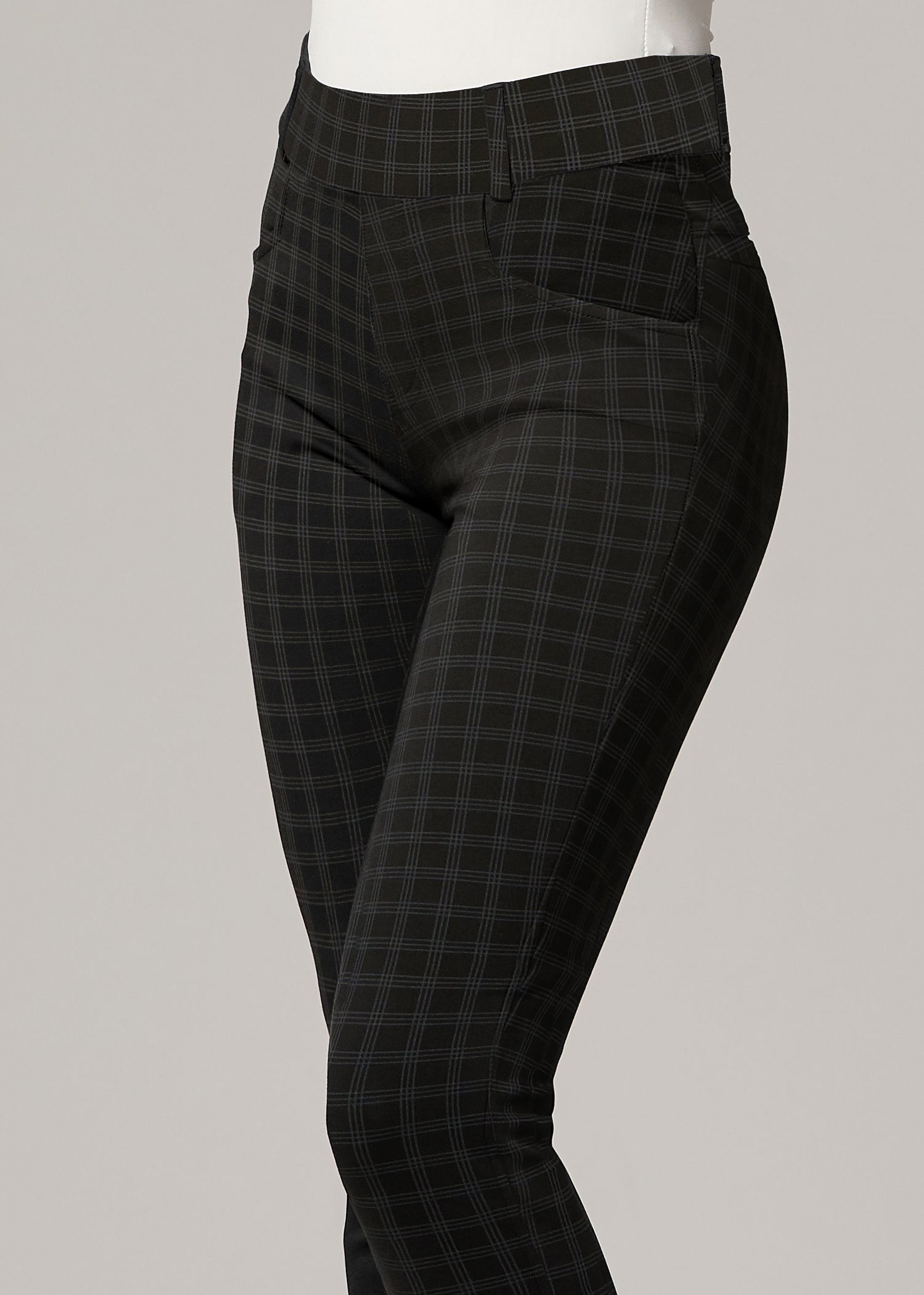 Uplift High-Rise Bootcut Stretch Slacks with Pockets - Book Smart
