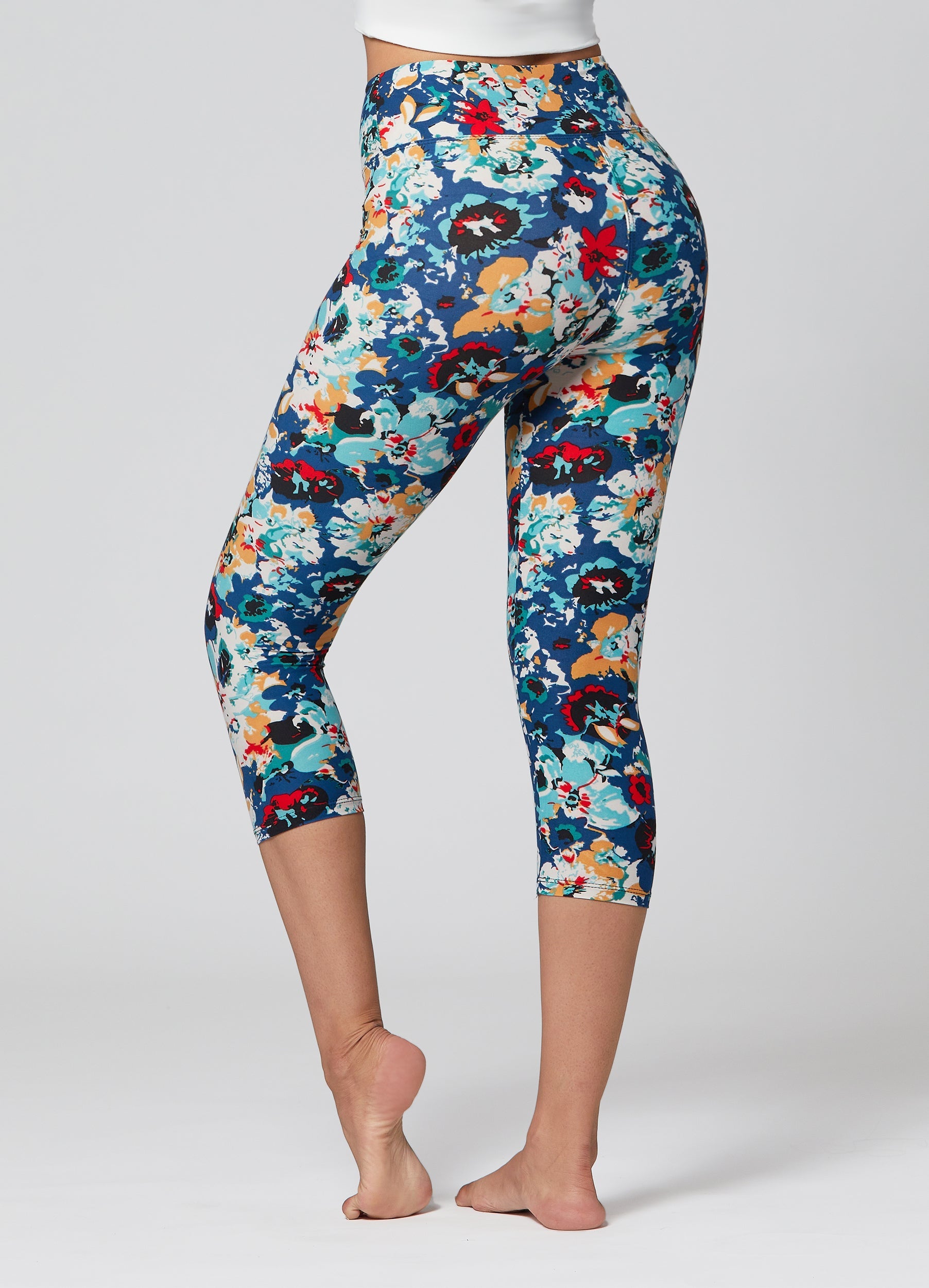 Chloe Ultra Soft 3" High Waist Capri Leggings - Bloomsfield