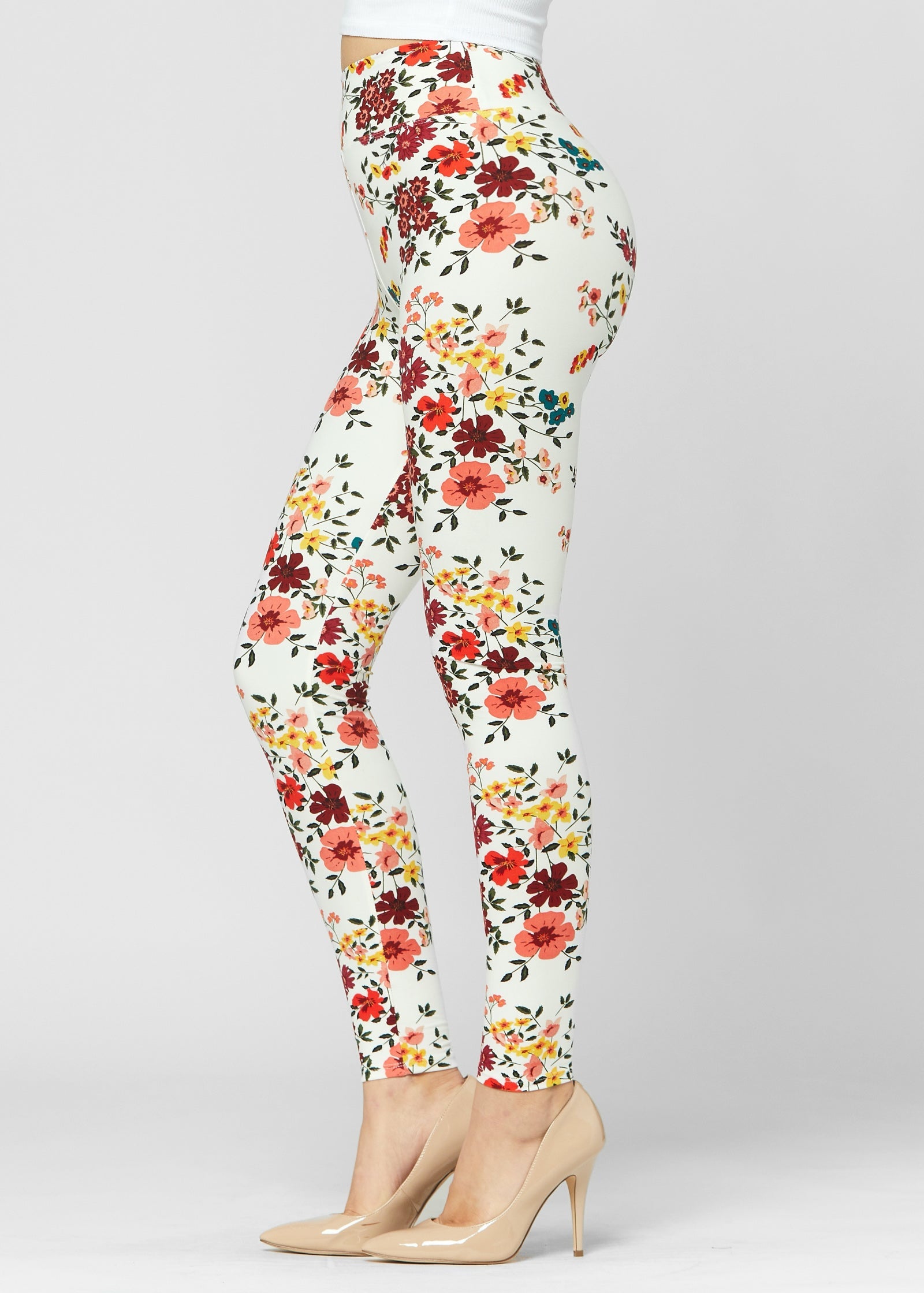 Chloe Ultra Soft 3" High Waist Leggings - Garden Party