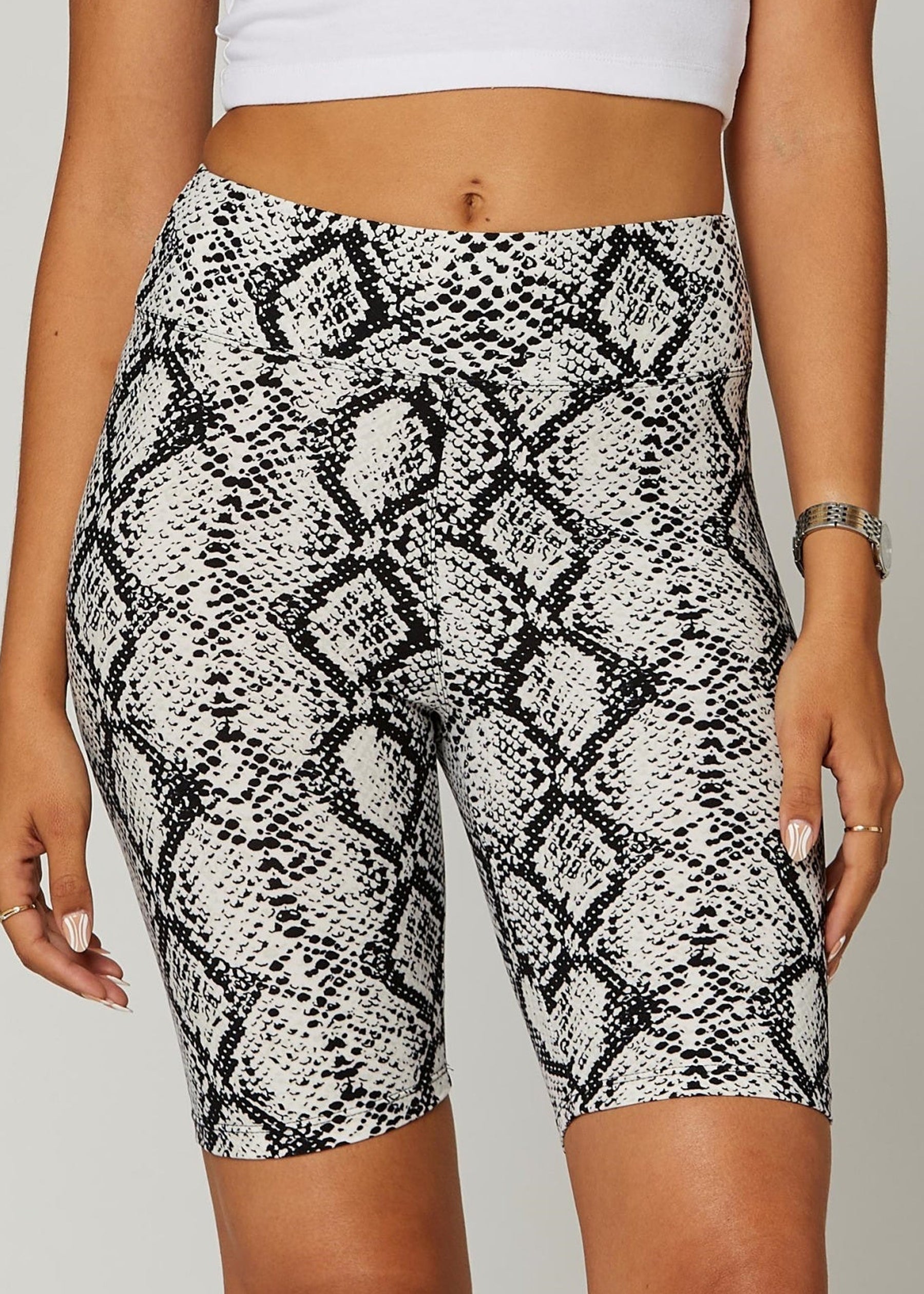 Chloe Ultra Soft 3" High Waist Bike Shorts - Coldhearted