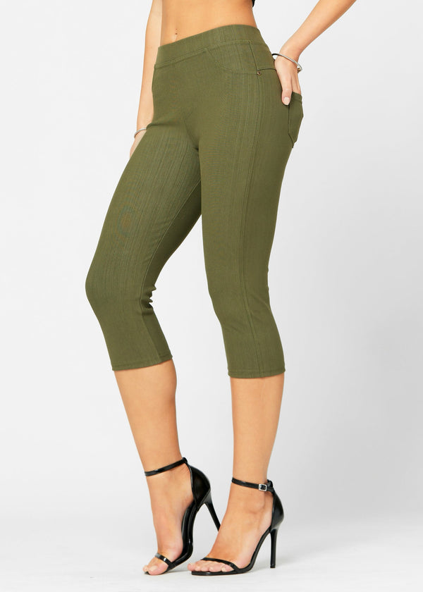Women's Drawstring Cargo Pants pop fit Capris for Women Conceited