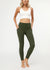 Aeraflex High-Rise 7/8 Length Leggings with a 25" Inseam - Army Green