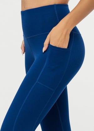 Aeraflex High-Rise 7/8 Length Leggings with a 25" Inseam - Royal Blue