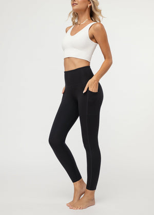 Aeraflex High-Rise 7/8 Length Leggings with a 25" Inseam - Black