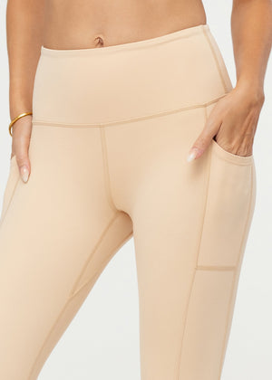 Aeraflex High-Rise 7/8 Length Leggings with a 25" Inseam - Nude