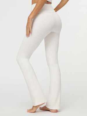 Aeraflex High-Rise Flared Yoga Pants - Off White
