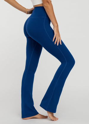 Aeraflex High-Rise Flared Yoga Pants - Royal Blue