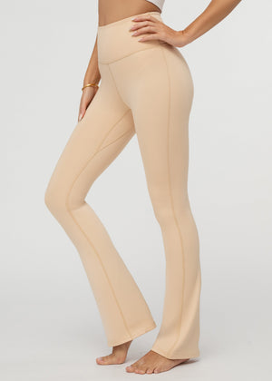 Aeraflex High-Rise Flared Yoga Pants - Nude