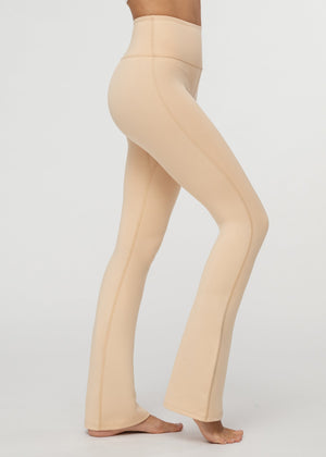 Aeraflex High-Rise Flared Yoga Pants - Nude