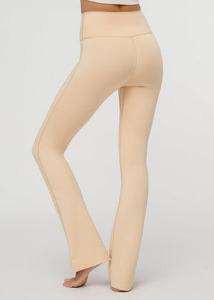 Aeraflex High-Rise Flared Yoga Pants - Nude