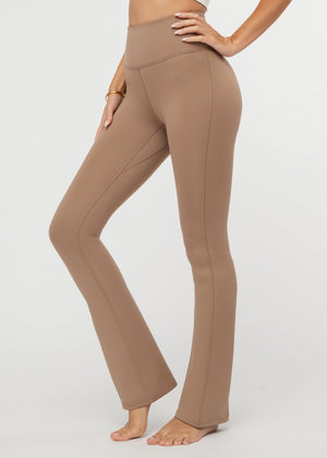 Aeraflex High-Rise Flared Yoga Pants - Mocha
