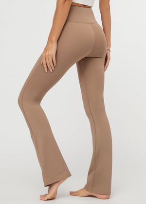 Aeraflex High-Rise Flared Yoga Pants - Mocha