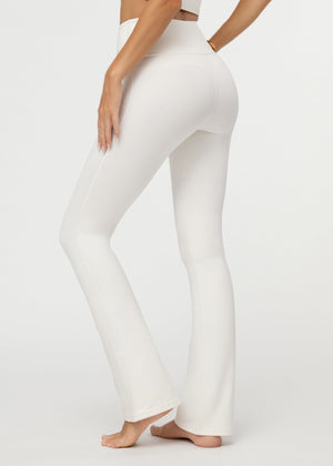 Aeraflex High-Rise Flared Yoga Pants - Off White