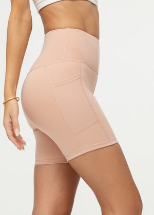 Aeraflex High-Rise Active Biker Short - Sienna