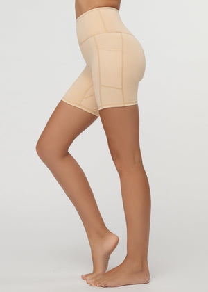 Aeraflex High-Rise Active Biker Short - Nude