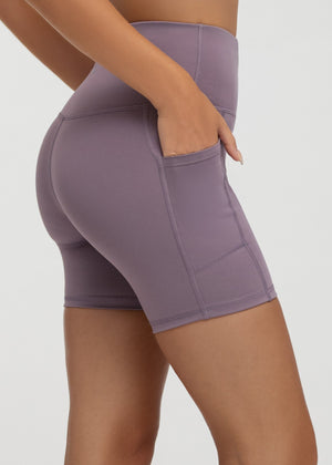 Aeraflex High-Rise Active Biker Short - Lavender