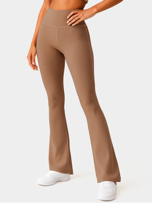 Aeraflex High-Rise Flared Yoga Pants - Mocha
