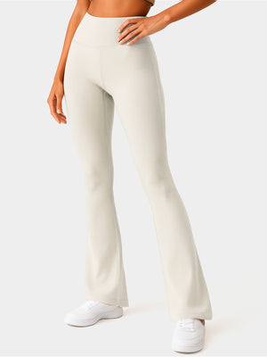 Aeraflex High-Rise Flared Yoga Pants - Off White