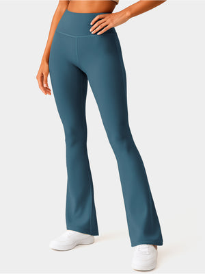 Aeraflex High-Rise Flared Yoga Pants - Sea Blue