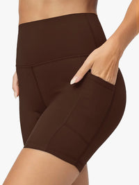 Aeraflex High-Rise Active Biker Short - Brown