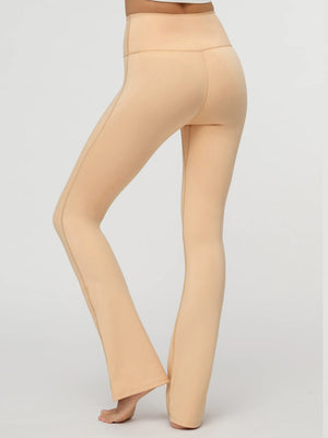 Aeraflex High-Rise Flared Yoga Pants - Khaki