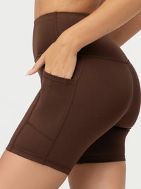 Aeraflex High-Rise Active Biker Short - Brown