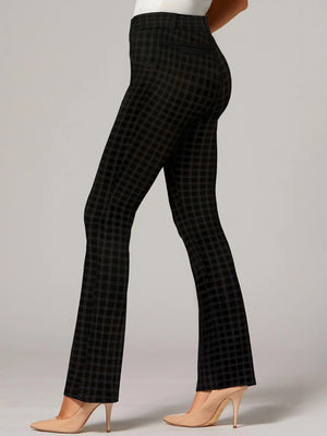 Uplift High-Rise Bootcut Stretch Slacks with Pockets - Book Smart