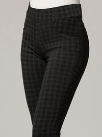 Uplift High-Rise Bootcut Stretch Slacks with Pockets - Book Smart