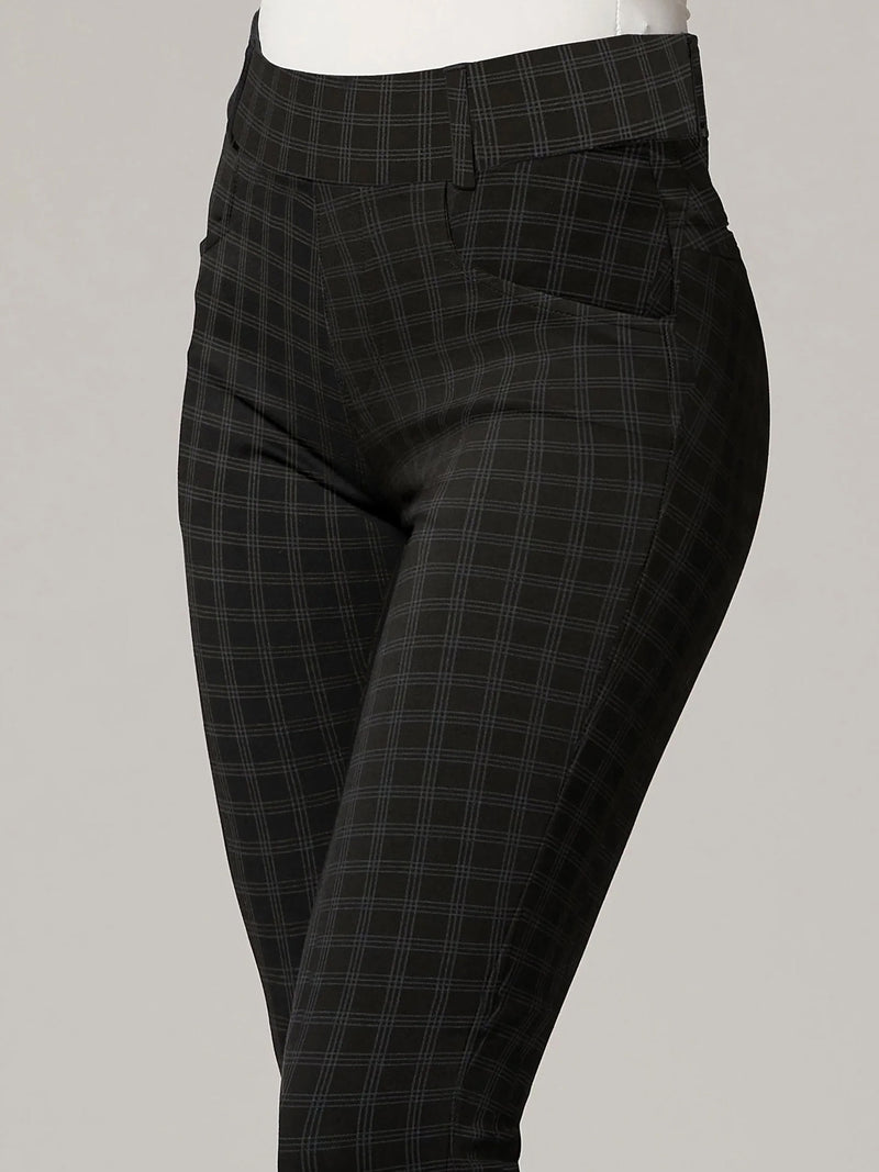 Uplift High-Rise Bootcut Stretch Slacks with Pockets - Book Smart