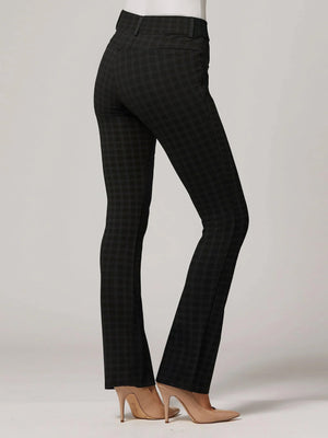 Uplift High-Rise Bootcut Stretch Slacks with Pockets - Book Smart