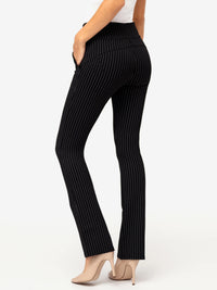 Lift Ponte Knit Flared Dress Pants with Pockets - All Pinned Up