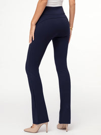 Lift Ponte Knit Flared Dress Pants with Pockets - All Pinned Up