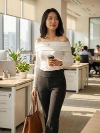 Lift Ponte Knit Flared Dress Pants with Pockets - All Pinned Up