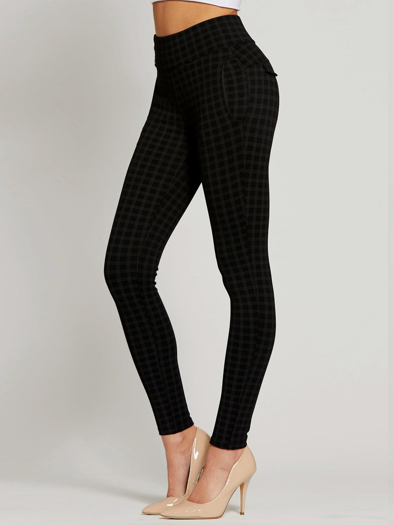 Innovate High-Rise Slim Stretch Slacks with Pockets - Book Smart