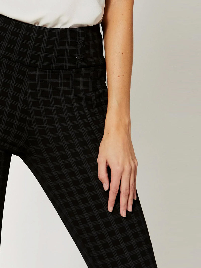 Innovate High-Rise Slim Stretch Slacks with Pockets - Book Smart