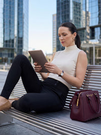 Innovate High-Rise Slim Stretch Slacks with Pockets - Practically Posh