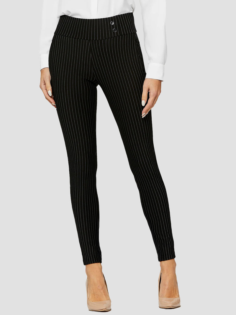 Innovate High-Rise Slim Stretch Slacks with Pockets - All Pinned Up