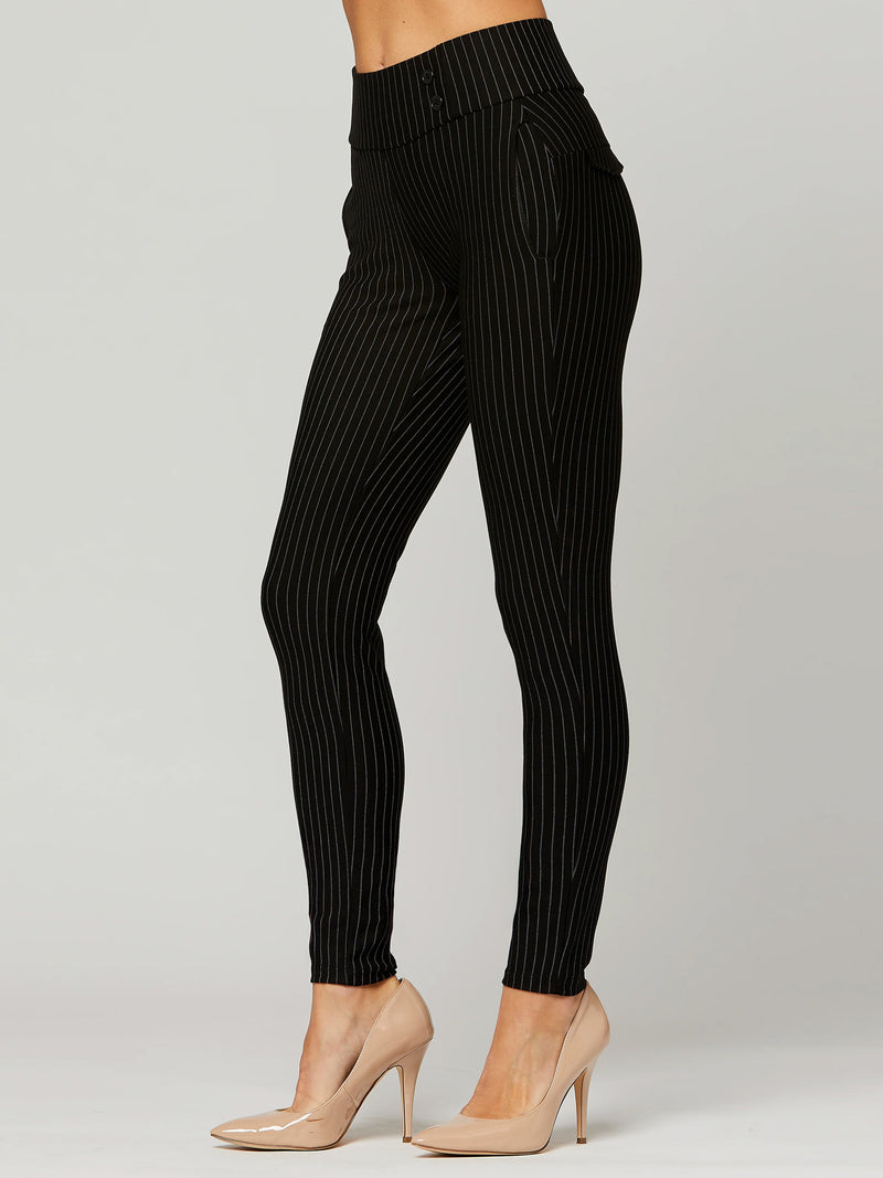 Innovate High-Rise Slim Stretch Slacks with Pockets - All Pinned Up