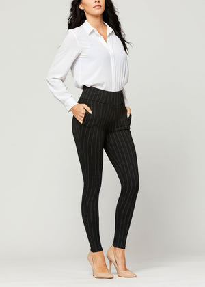 Innovate High-Rise Slim Stretch Slacks with Pockets - Penciled In