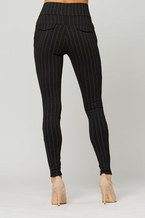 Innovate High-Rise Slim Stretch Slacks with Pockets - Penciled In