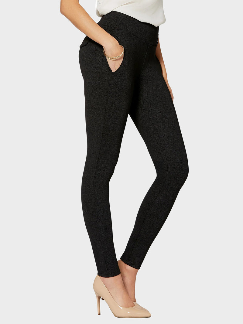 Innovate High-Rise Slim Stretch Slacks with Pockets - High Class