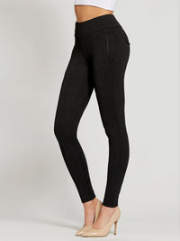 Innovate High-Rise Slim Stretch Slacks with Pockets - High Class