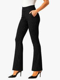 Lift Ponte Knit Flared Dress Pants with Pockets - All Pinned Up
