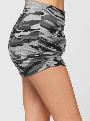 Emma Ultra Soft High Waist Harem Shorts with Pockets - In Plain Sight