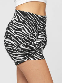 Emma Ultra Soft High Waist Harem Shorts with Pockets - Wild Horses
