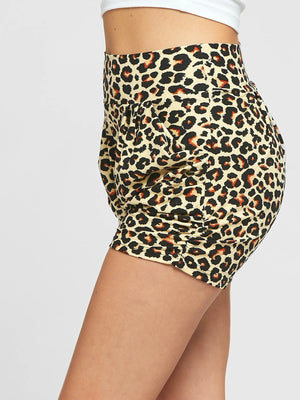 Emma Ultra Soft High Waist Harem Shorts with Pockets - Running Wild