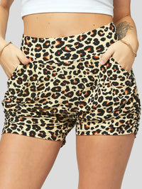 Emma Ultra Soft High Waist Harem Shorts with Pockets - Running Wild