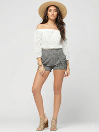 Emma Ultra Soft High Waist Harem Shorts with Pockets - Check on It