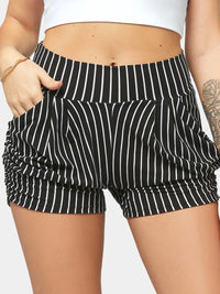 Emma Ultra Soft High Waist Harem Shorts with Pockets - Out of Line