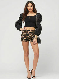 Emma Ultra Soft High Waist Harem Shorts with Pockets - Can't See Me